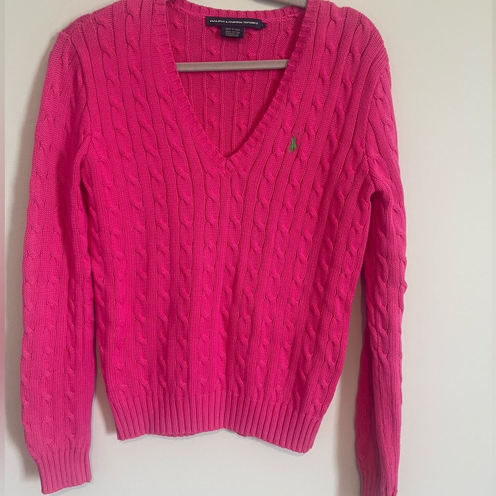 Ralph Lauren Sport Hot Pink Sweater